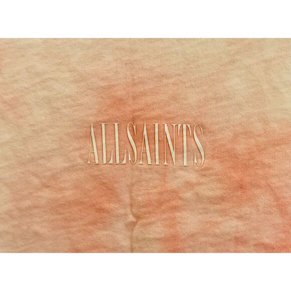 ALLSAINTS Pink Stamp Imogen Tie Dye T Shirt Tee Top   Women's Size Small - Picture 4 of 11